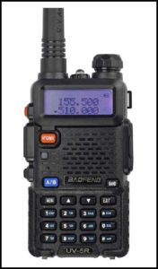 Baofeng Black UV-5R V2 amateur ham