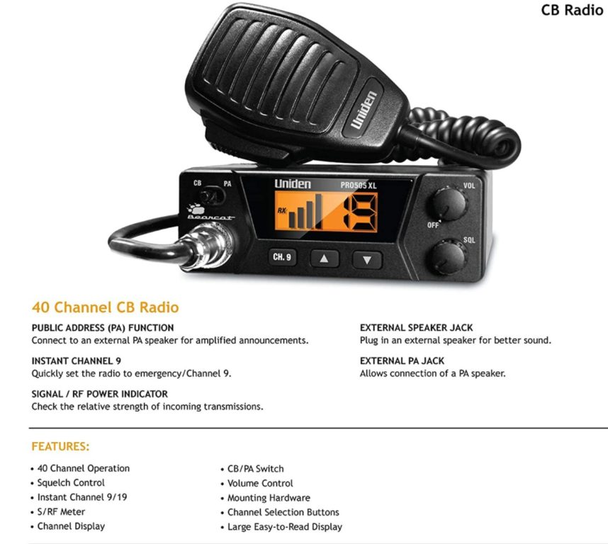 Uniden PRO505XL Compact CB Radio Review