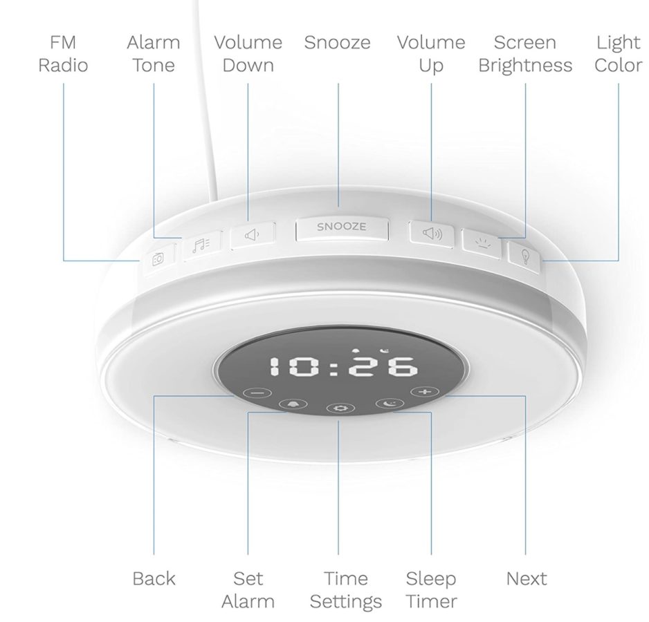 hOmeLabs Sunrise Alarm Clock Radio